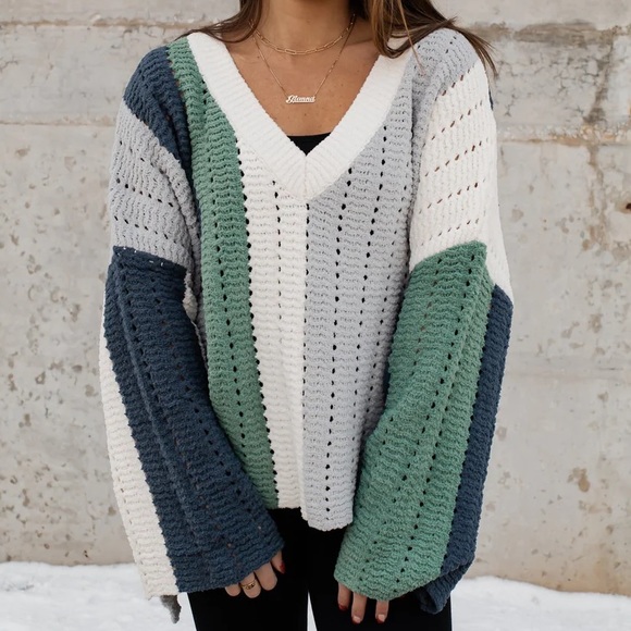POL Sweaters - POL Colorblock Sweater